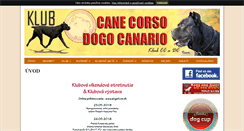 Desktop Screenshot of canecorsoklub.sk